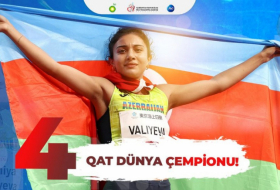 Azərbaycan paraatleti dördqat dünya çempionu olub  
