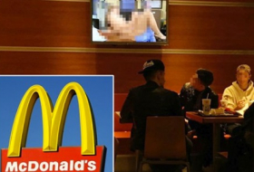 “McDonald’s”-da porno göstərdilər - FOTO 