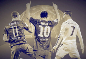 `Qızıl top`a namizədlər: Messi, Ronaldo, Neymar