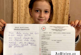 5 yaşlı Nazlı Kəlbəcər girovuna məktub yazdı - FOTO