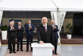 Prezident Bakı Limanının açılışında - FOTOLAR (Yenilənib)