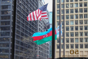 Çikaqoda Azərbaycan bayrağı qaldırıldı -  FOTOLAR  