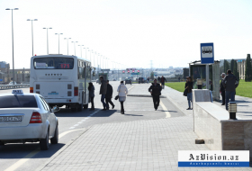 Qarayev prospekti istiqamətində avtobuslar işləyir