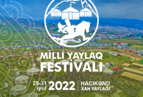    Göygöldə 2-ci Milli Yaylaq Festivalı keçiriləcək  
   