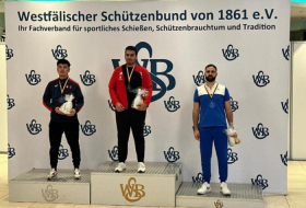 Atıcımız Almaniyada bürünc medal qazanıb