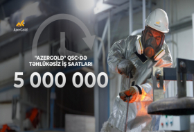 “AzerGold”da təhlükəsiz iş saatlarının sayı    5 milyonu ötüb     
