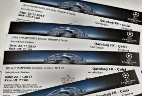 “Qarabağ” - “Çelsi” oyununa 30 min bilet satılıb
