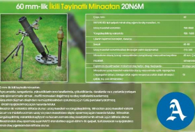 Azərbaycan silahları I `60 mm-lik İkili Təyinatlı Minaatan 20N6M`