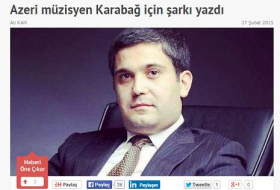 Qarabağa yazılan mahnı Türkiyə mediasında