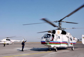 FHN-in helikopteri Gürcüstandakı yanğını söndürür